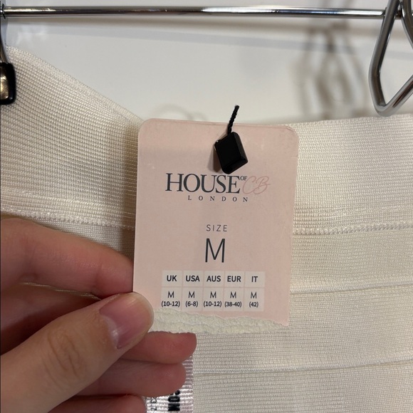 House of Cb Sorcha white Skirt Sz Med - Picture 4 of 7